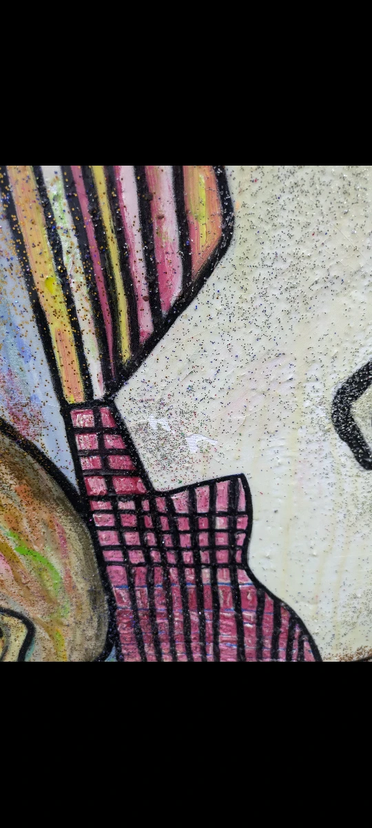 Large original painting on canvas by Chicago artist - photo 3