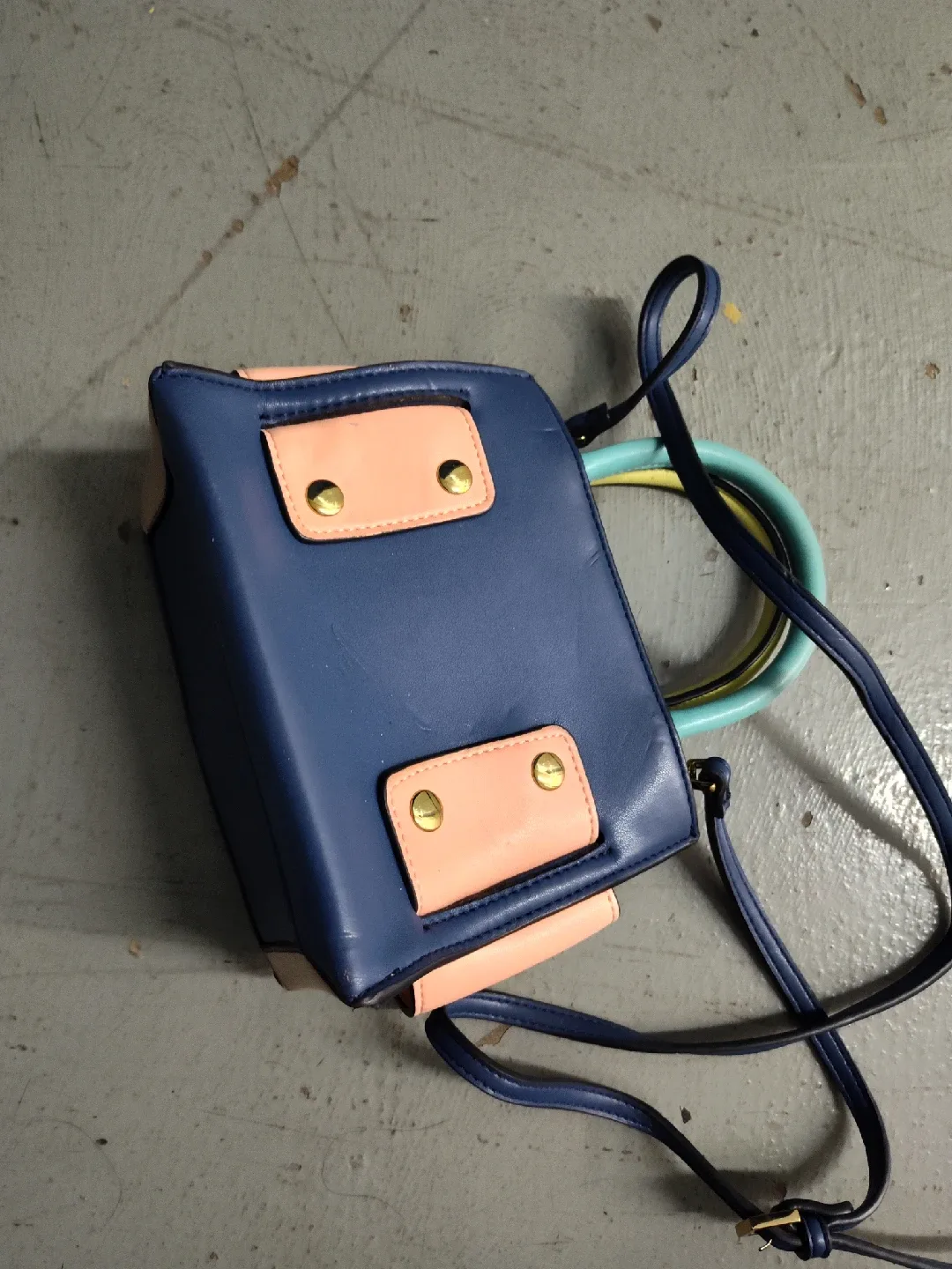 IYN EST.1991 Blue & Peach Handbag image indicator(2)
