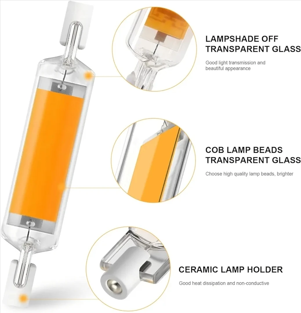 YUNR 10W R7S LED COB Light Bulb - photo 2