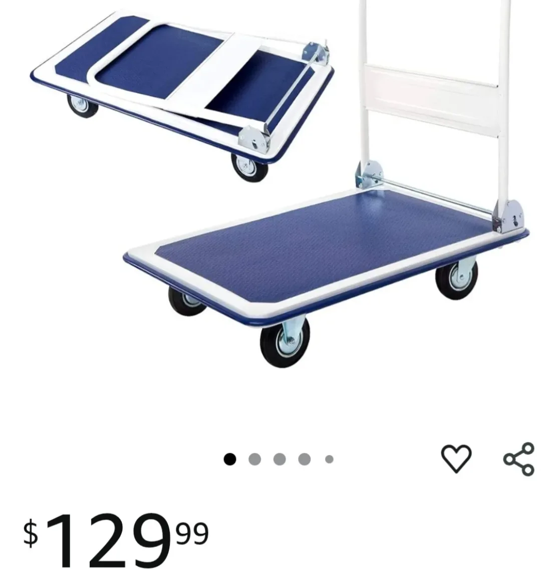 Global Targets Folding Platform Trolley - 330 lb Capacity image indicator(8)