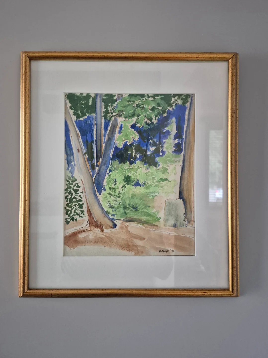 Original Watercolour Painting: Forest Glade at Twilight: Art image indicator(2)