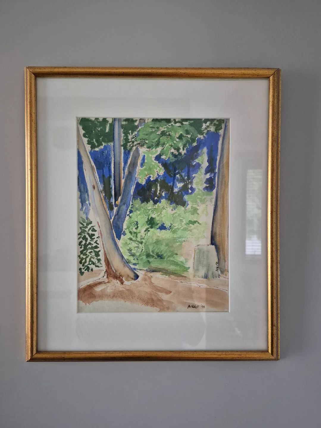 Original Watercolour Painting: Forest Glade at Twilight: Art image indicator(3)