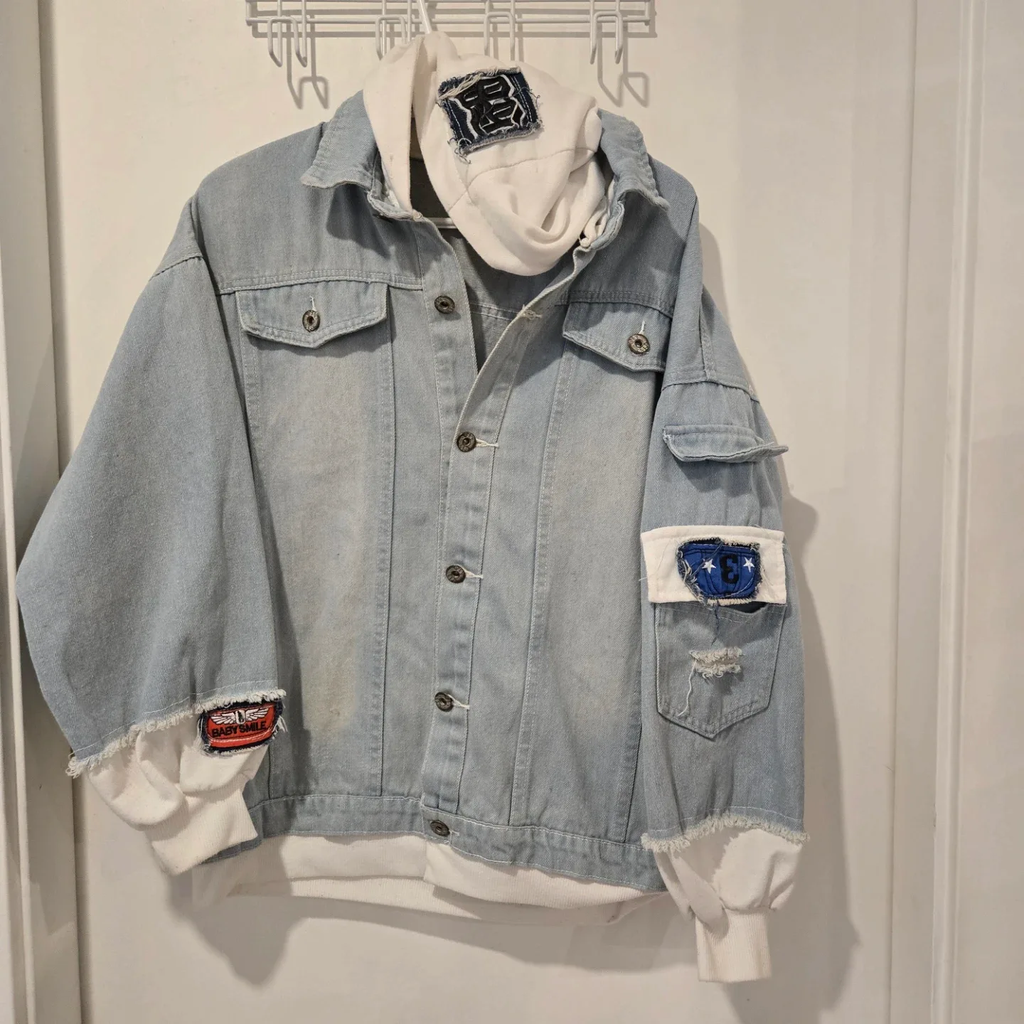 Monokuma Danganronpai Denim Hoodie Jacket image indicator(5)