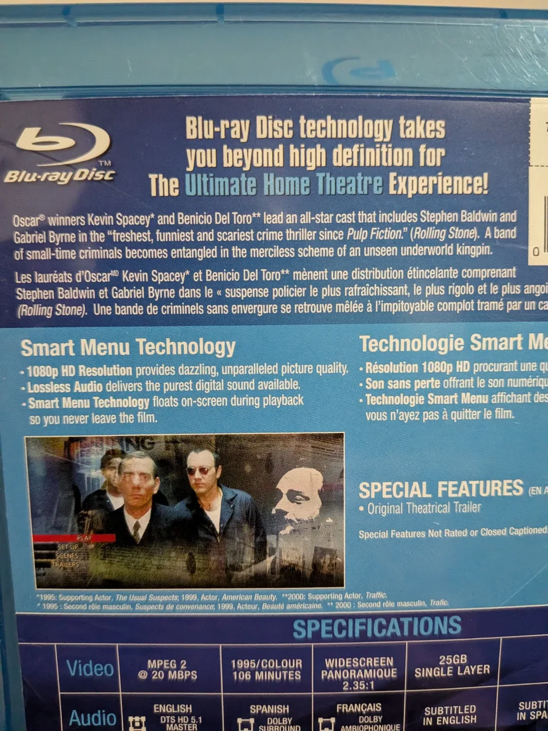 The Usual Suspects Blu-ray Disc  ** multiple DVD/cd discounts image indicator(5)