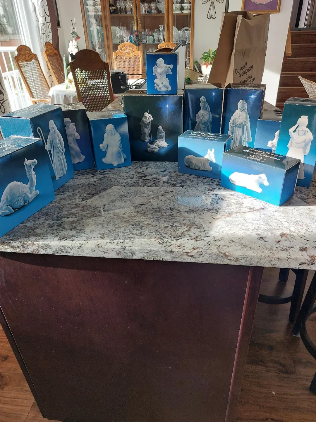 Vintage  Porcelain Nativity Set thumbnail