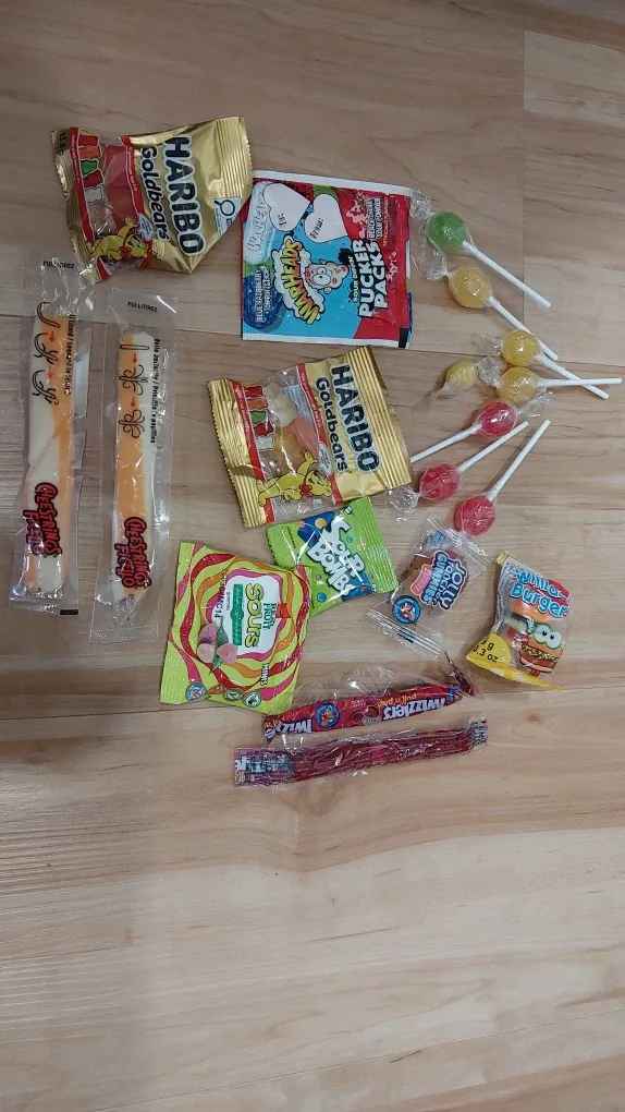 Assorted Candies: Haribo, Twizzlers, Jolly Rancher & more!