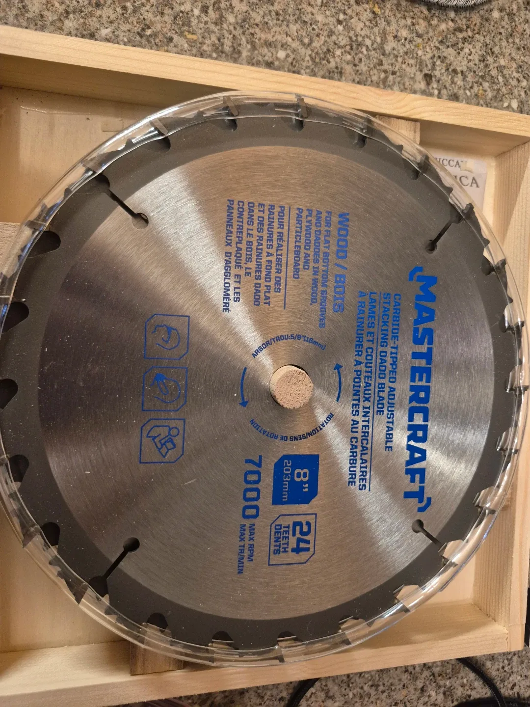 Mastercraft 8" Adjustable Dado Blade Set - New image indicator(3)