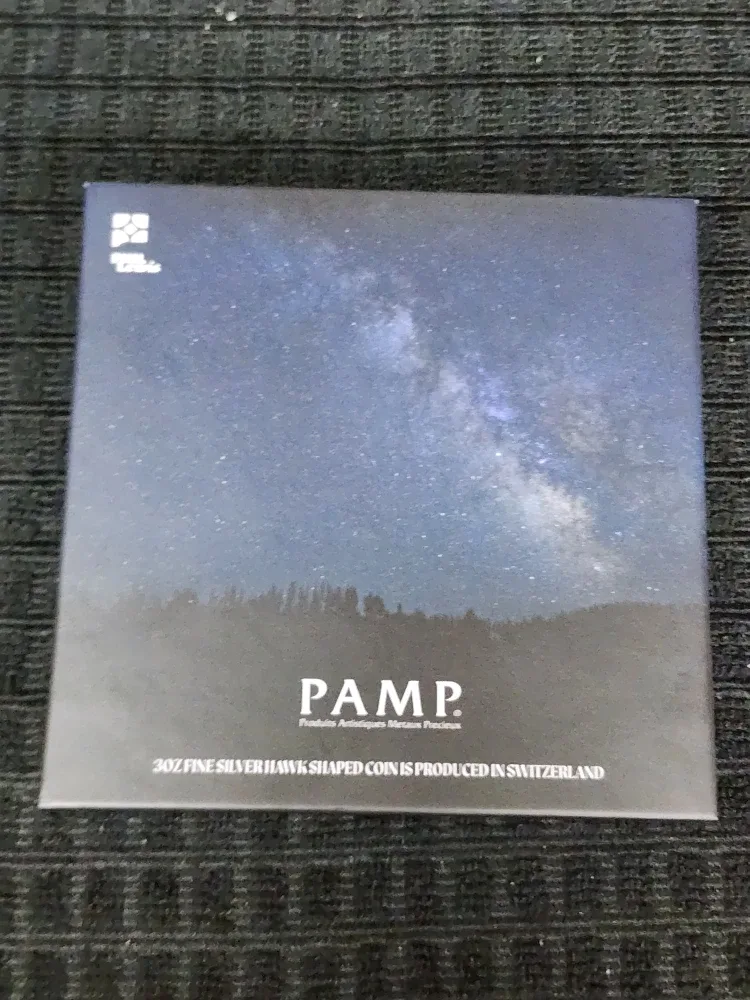 PAMP Shadow Hunters Hawk 3oz Silver Coin image indicator(5)