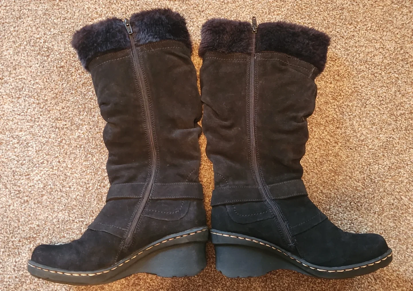 Roberto Vianni Carla Black  Leather Upper Boots - Size 7M image indicator(2)