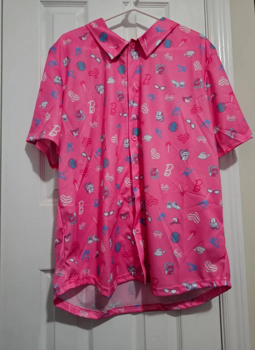 Blue Jays Barbie Pink Button-Down Shirt image indicator(2)