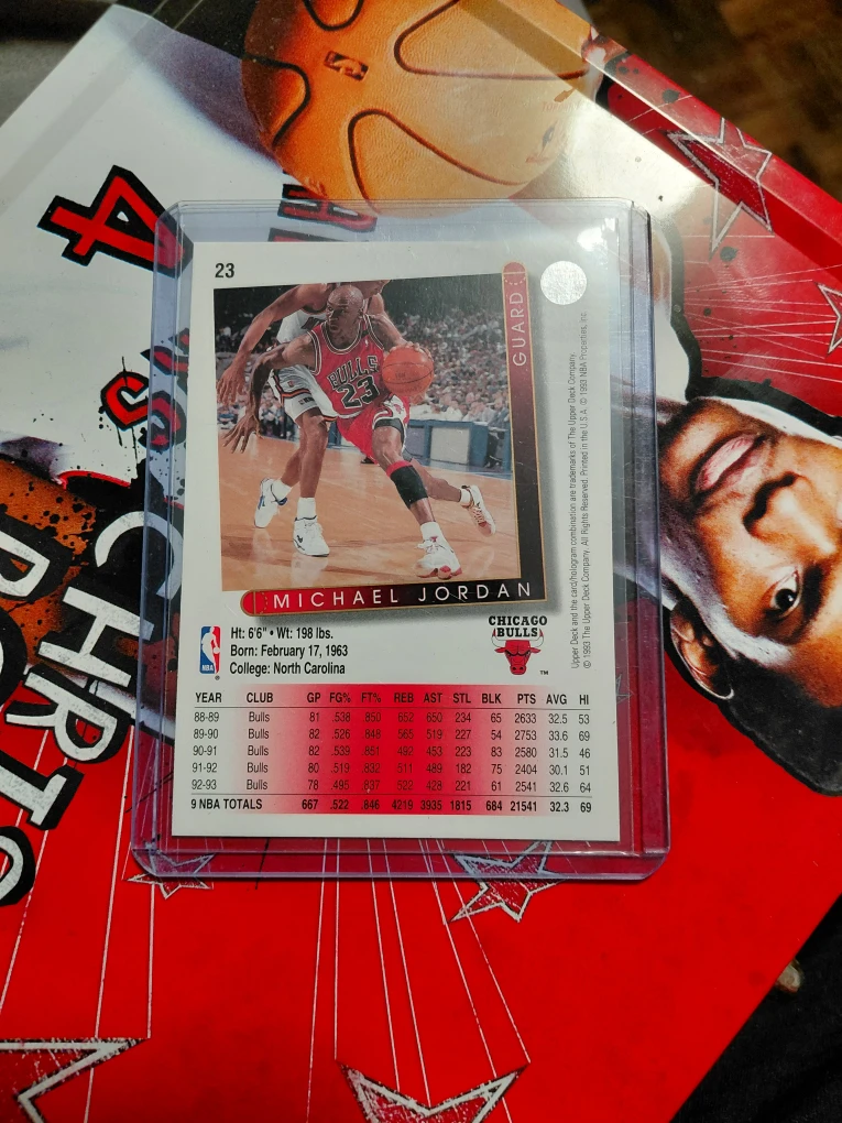 Michael Jordan Upper Deck Trading Card - photo 2
