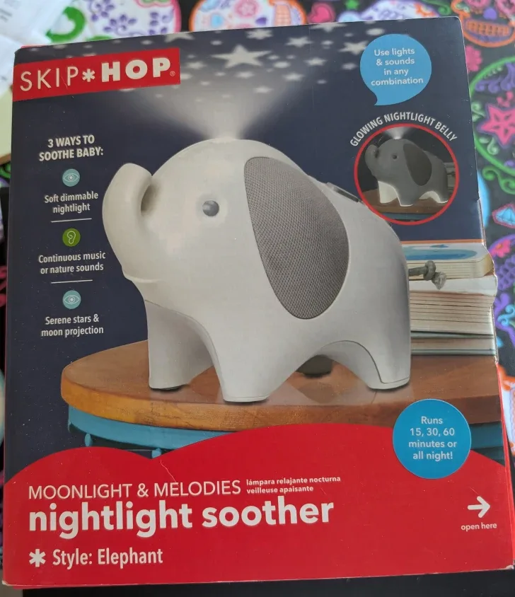 Skip Hop Moonlight & Melodies Nightlight Soother - Elephant