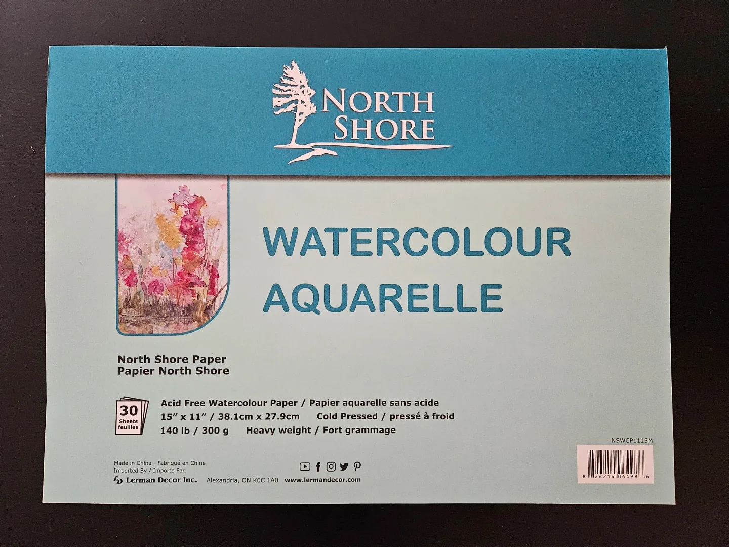 North Shore Watercolour Paper - 15" x 11" thumbnail