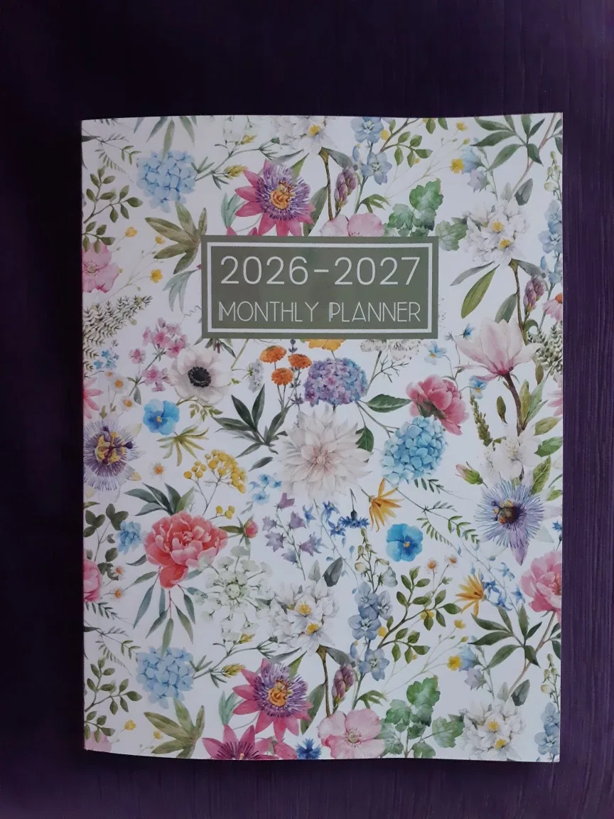 2026-2027 Monthly Planner - Floral Design