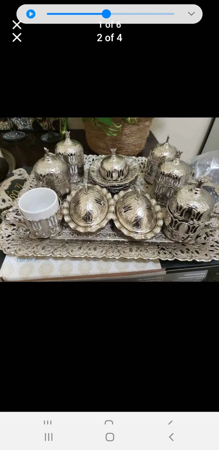 Silver Turkish Coffee Set - photo 2