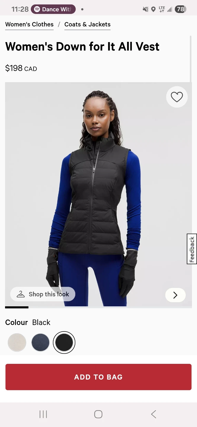 Lululemon Down for It All Vest - Black - photo 2