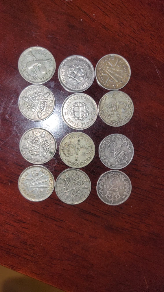 12 Silver Vintage British Coins!