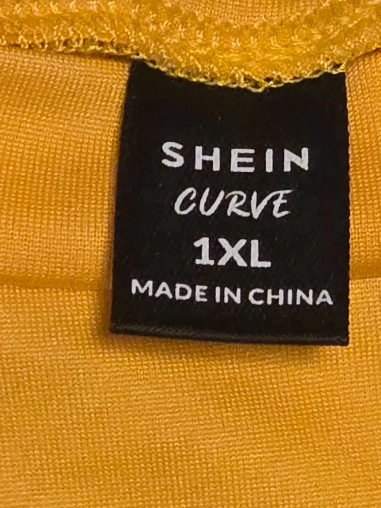 SHEIN Curve Yellow Tank Top - 1XL