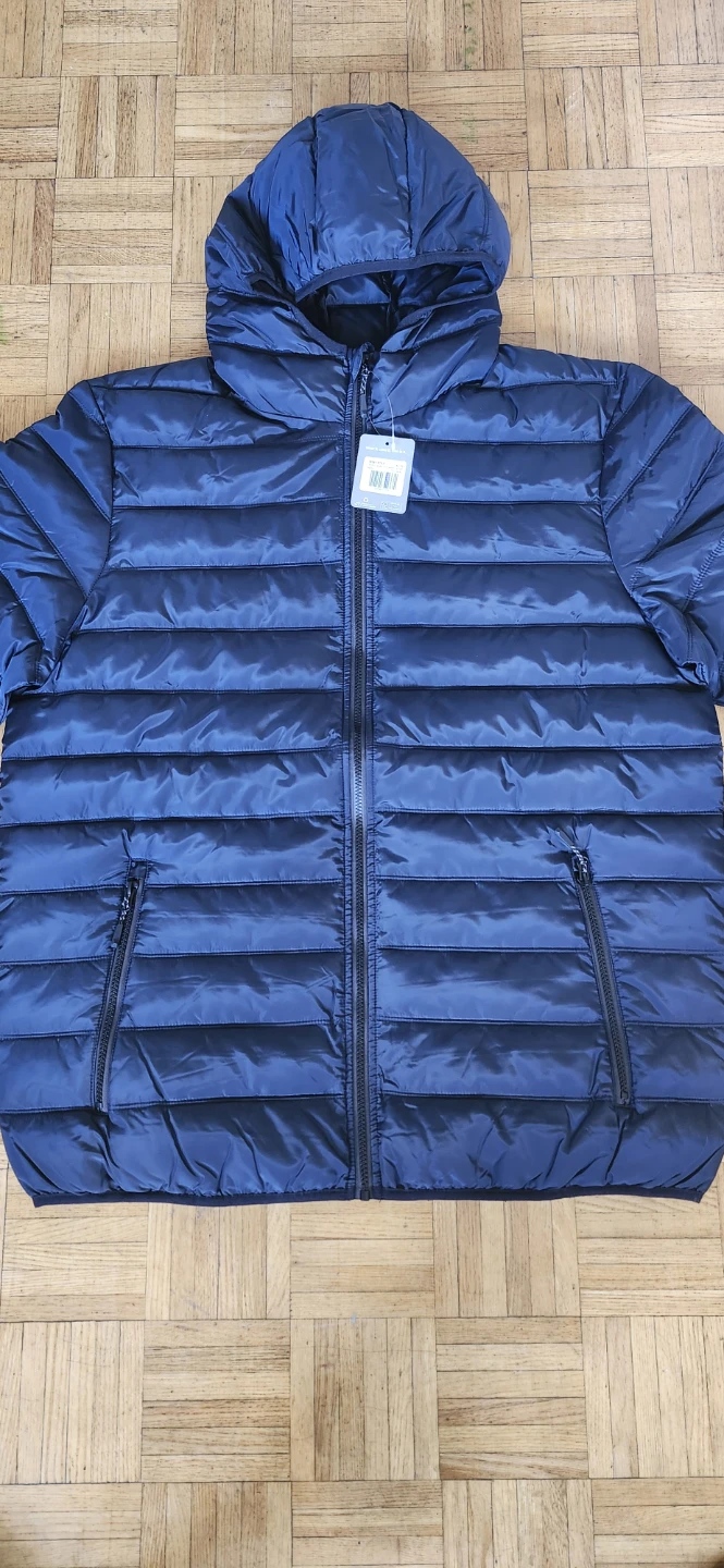 New hooded puffer jacket navy - photo 2