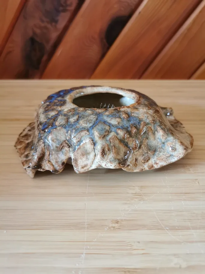 Vintage Japanese Ikebana Vase With Flower Frog image indicator(5)