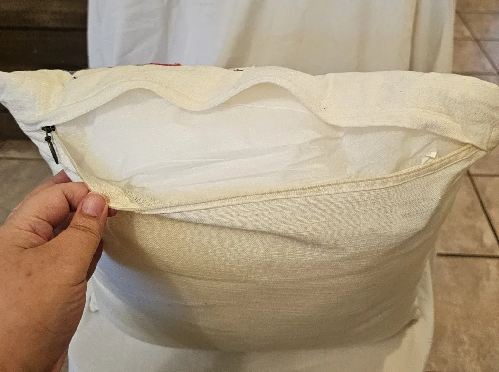 MultiColoured Pier 1 "Cold noses Warm Hearts" X-mas Decor Pillow image indicator(5)