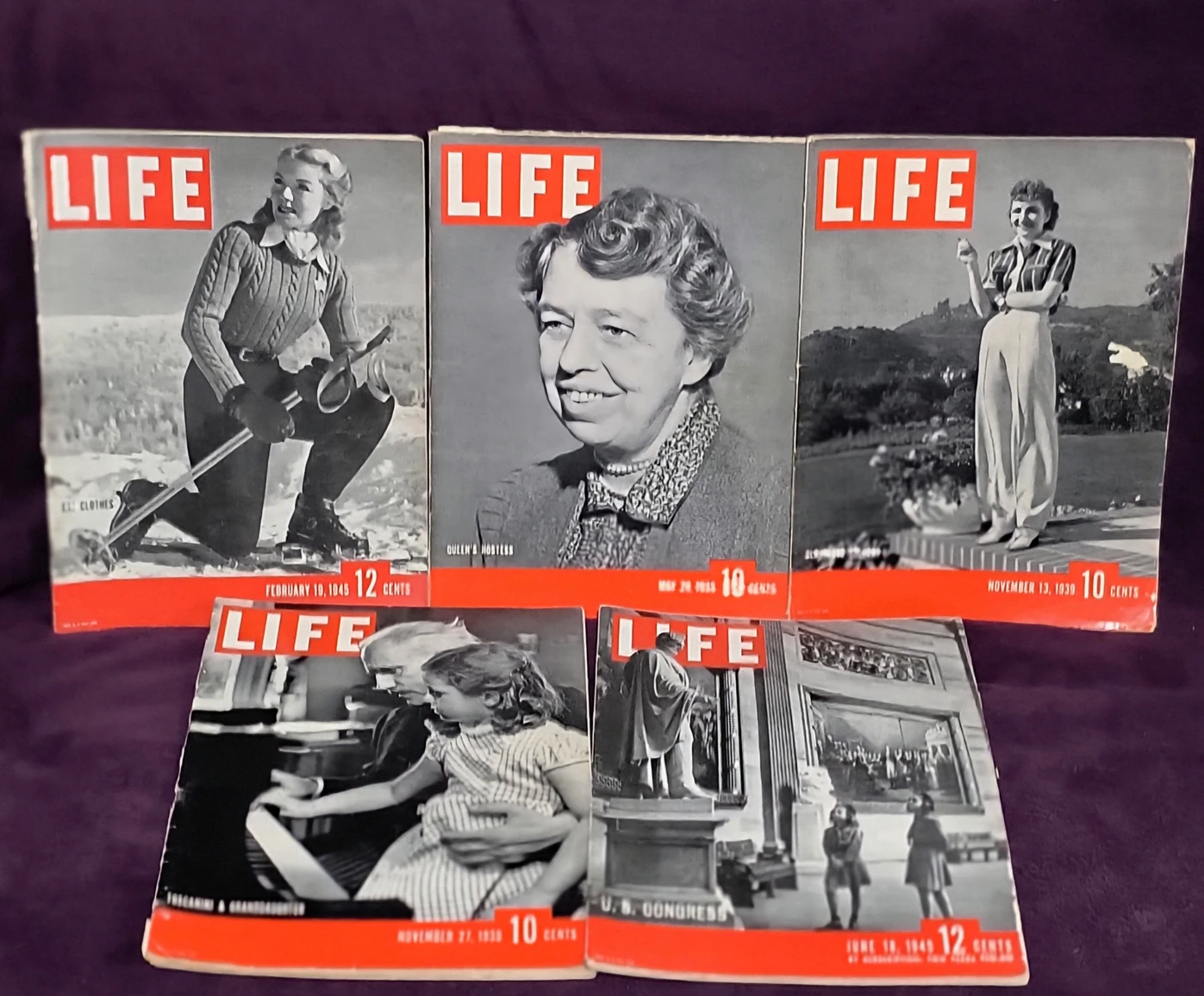 Vintage LIFE Magazines 1939 & 1945 War years