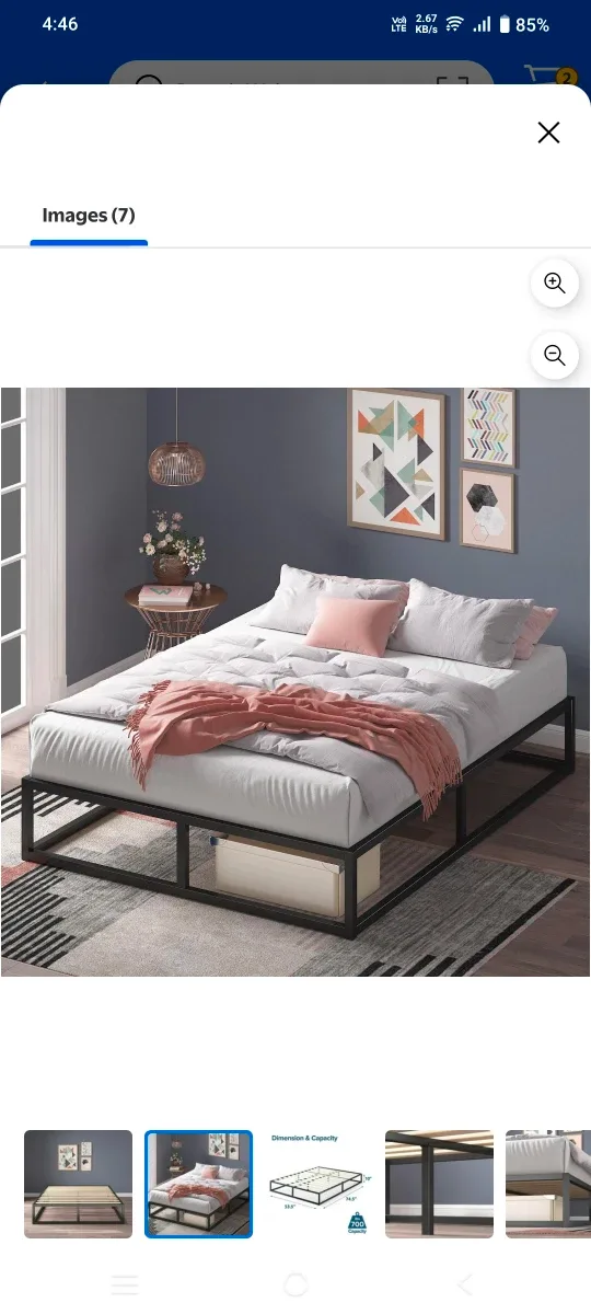 Zinus Brand Full Size Metal Platform Bed Frame image indicator(2)