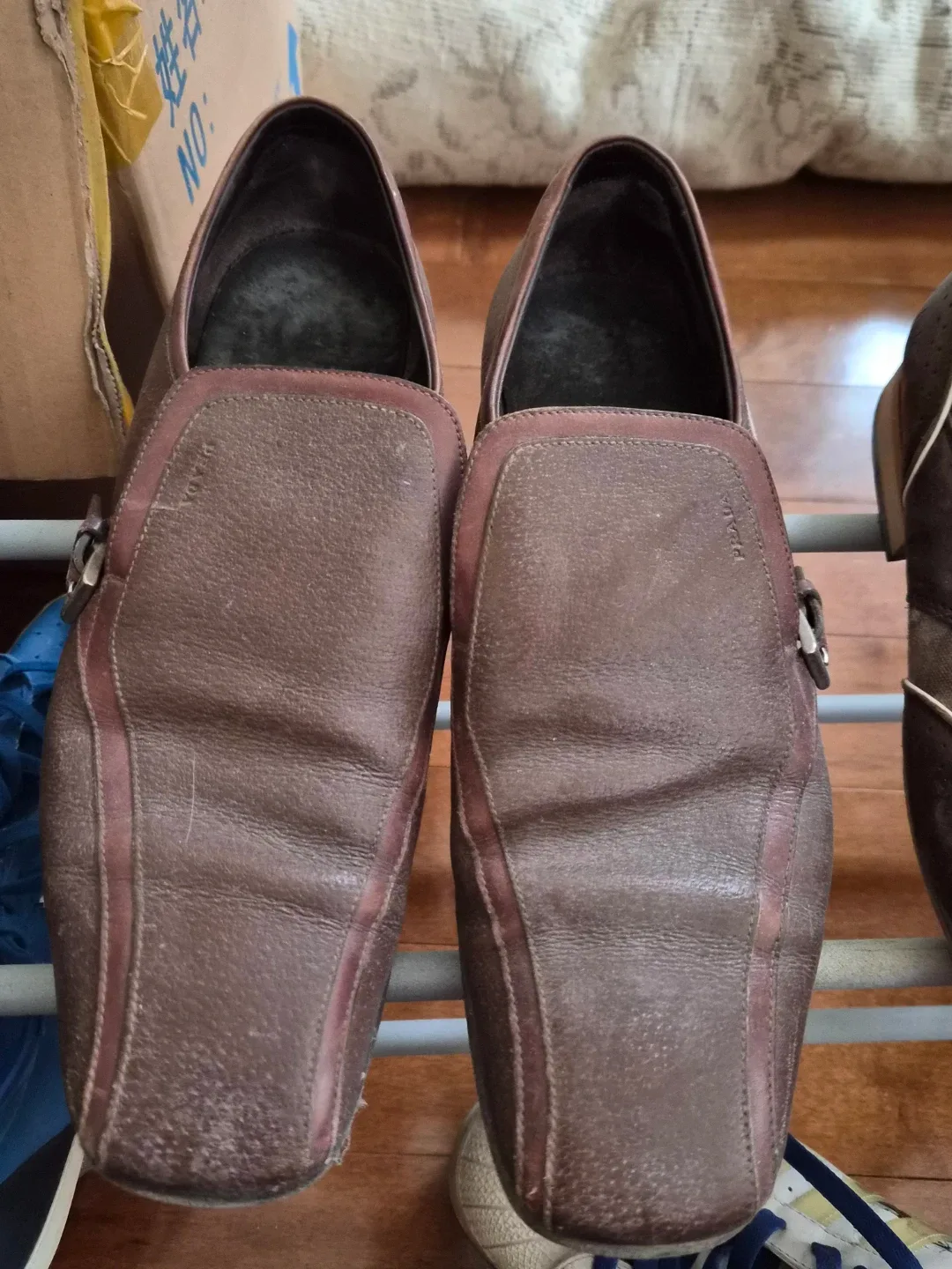 Prada Brown Leather Loafers image indicator(2)