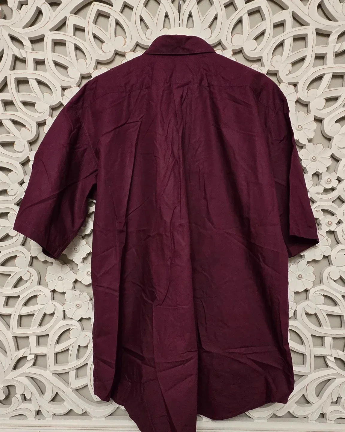 Martine Rose Maroon Cotton Shirt - Size Small image indicator(3)