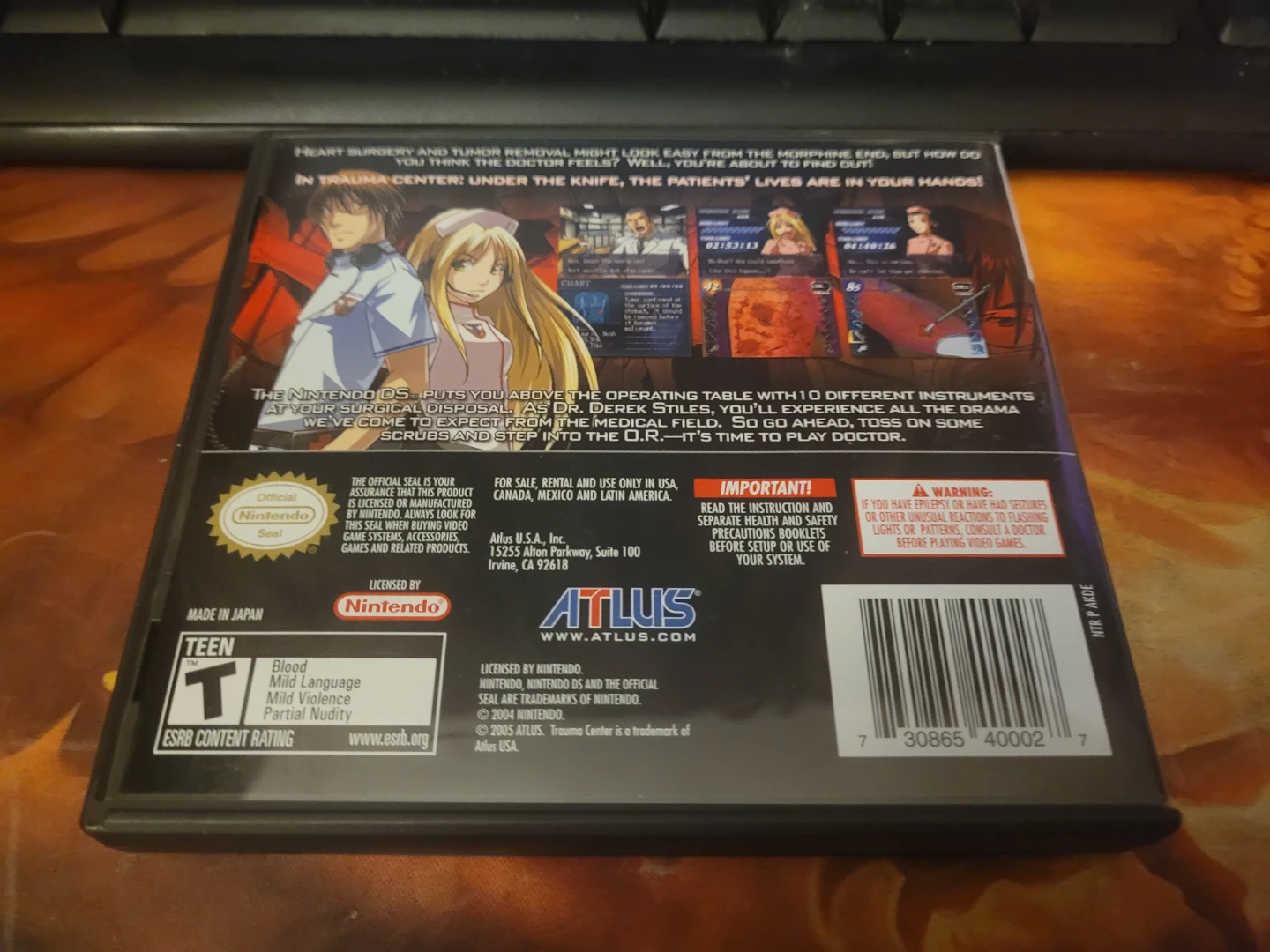 Trauma Center: Under the Knife Nintendo DS Game - photo 2
