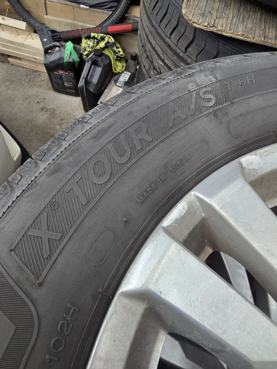 Michelin X Tour A/S Tires on Chevy Rims - photo 4