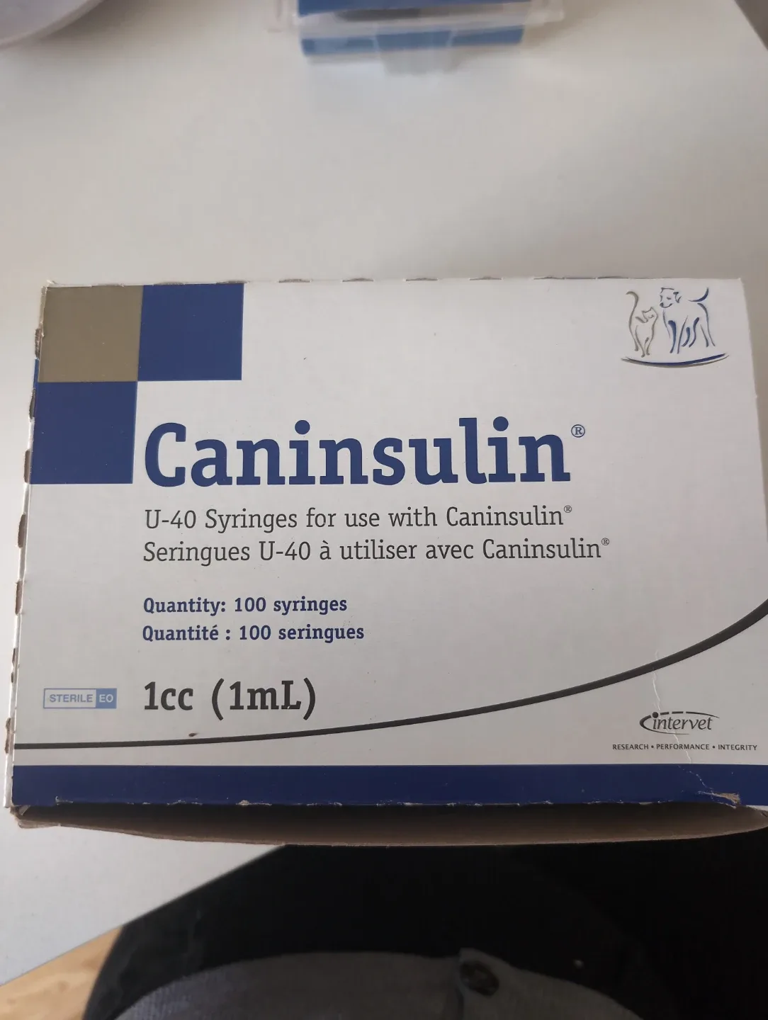 Caninsulin U-40 Syringes 1cc (1mL)
