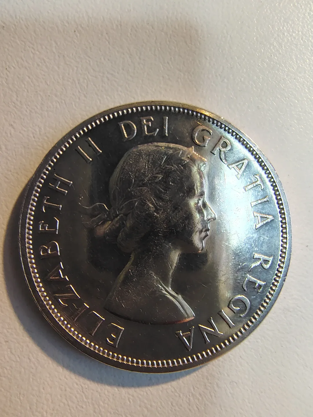 1958 Canada British Columbia Centennial Silver Dollar image indicator(2)