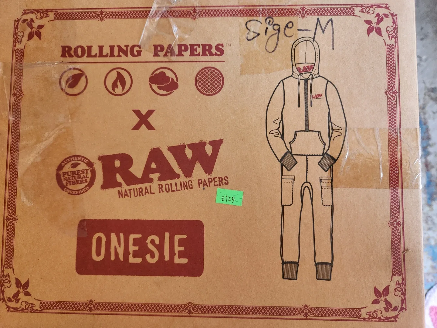 RAW Rolling Papers Onesie - Size M - New in Box! image indicator(2)