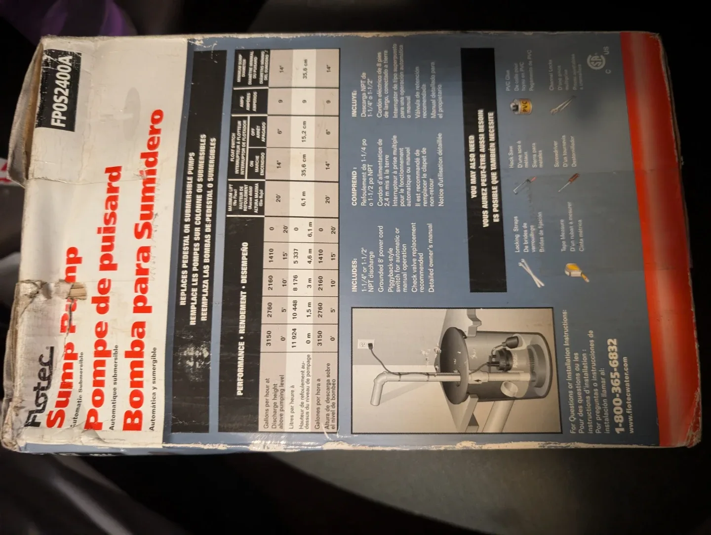 New in box flotec sump pump image indicator(2)