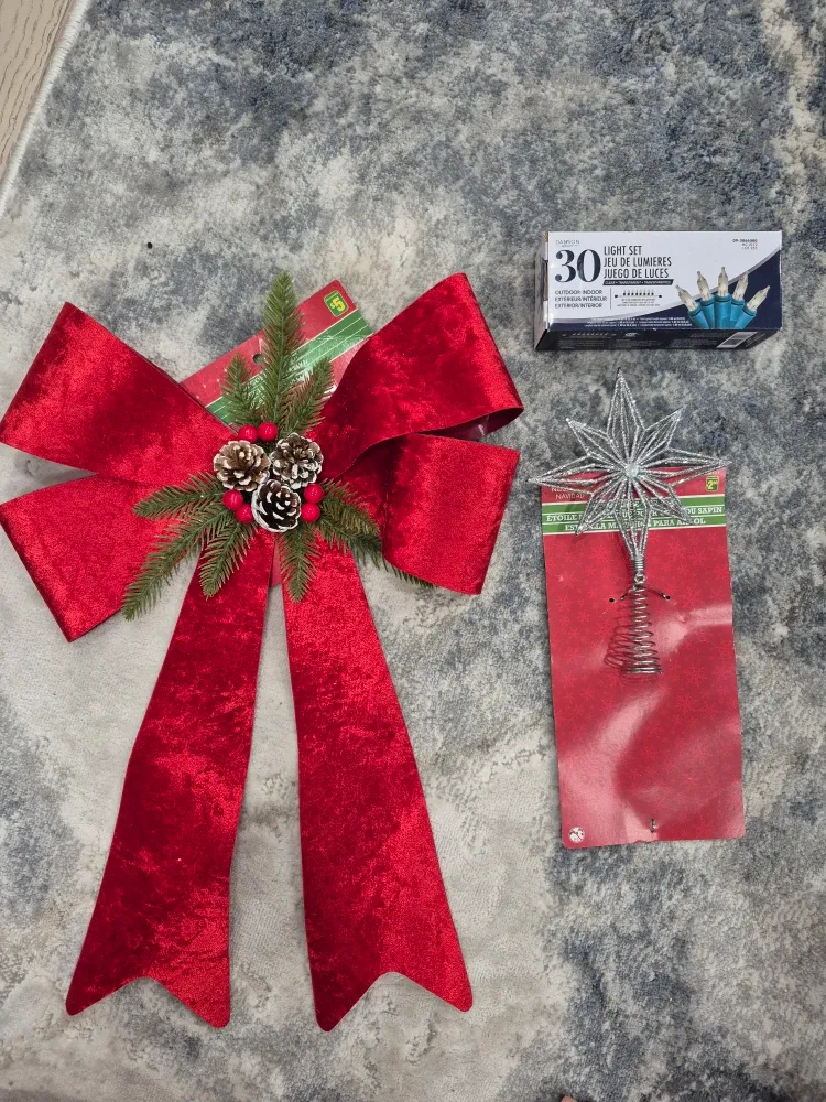 Christmas Tree Star Topper & Light Set