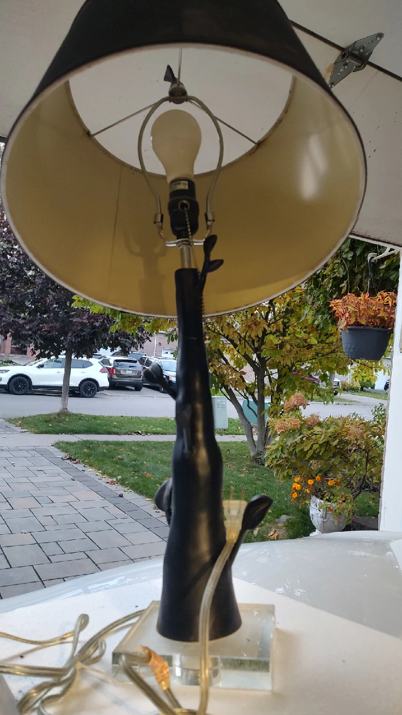 Elephant Table Lamp - Black - photo 2