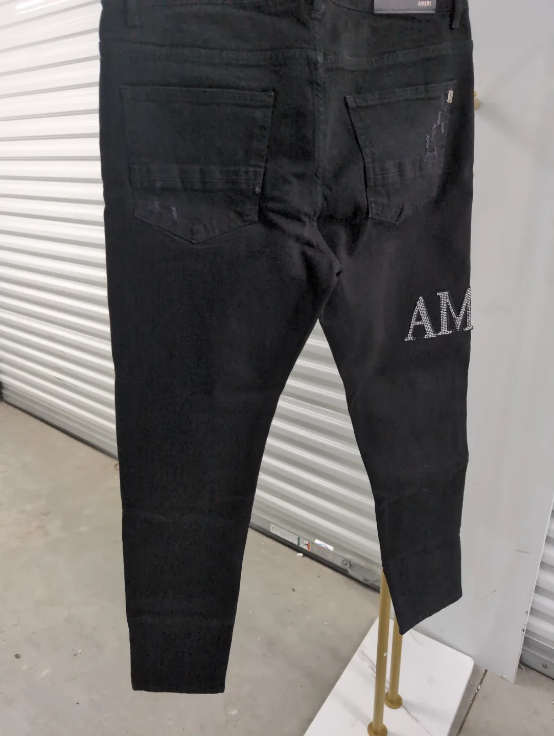 Amiri Black Distressed Jeans