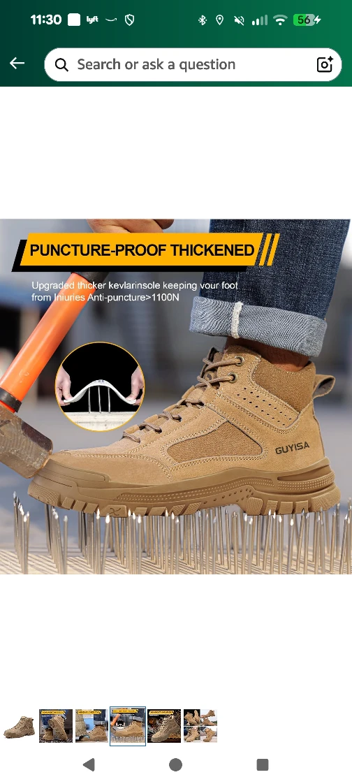 Guyisa Work Boots - Anti-Smash Steel Toe - photo 4