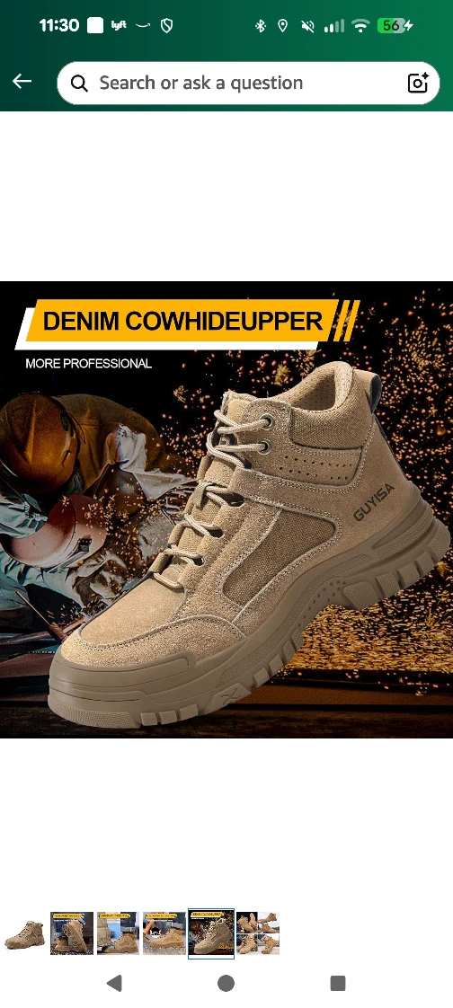 Guyisa Work Boots - Anti-Smash Steel Toe - photo 5