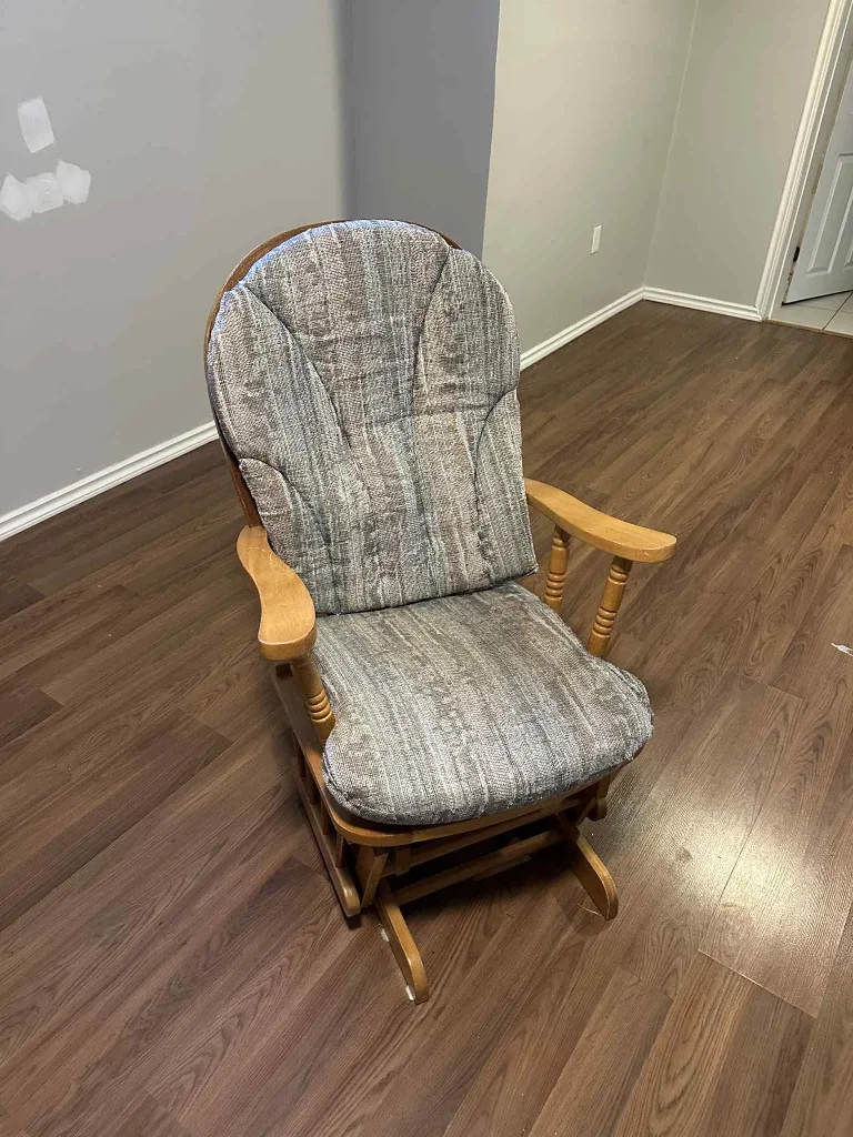 Glider Rocking Chair - Wood Frame