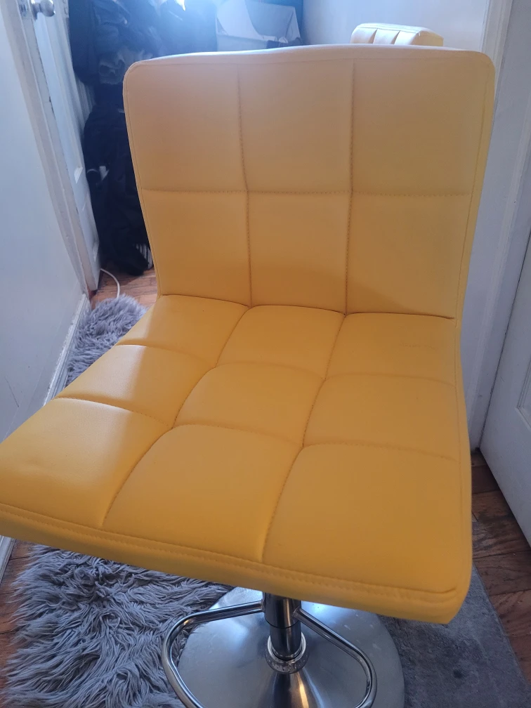 Yellow Bar Stools - Set of 2 - photo 3