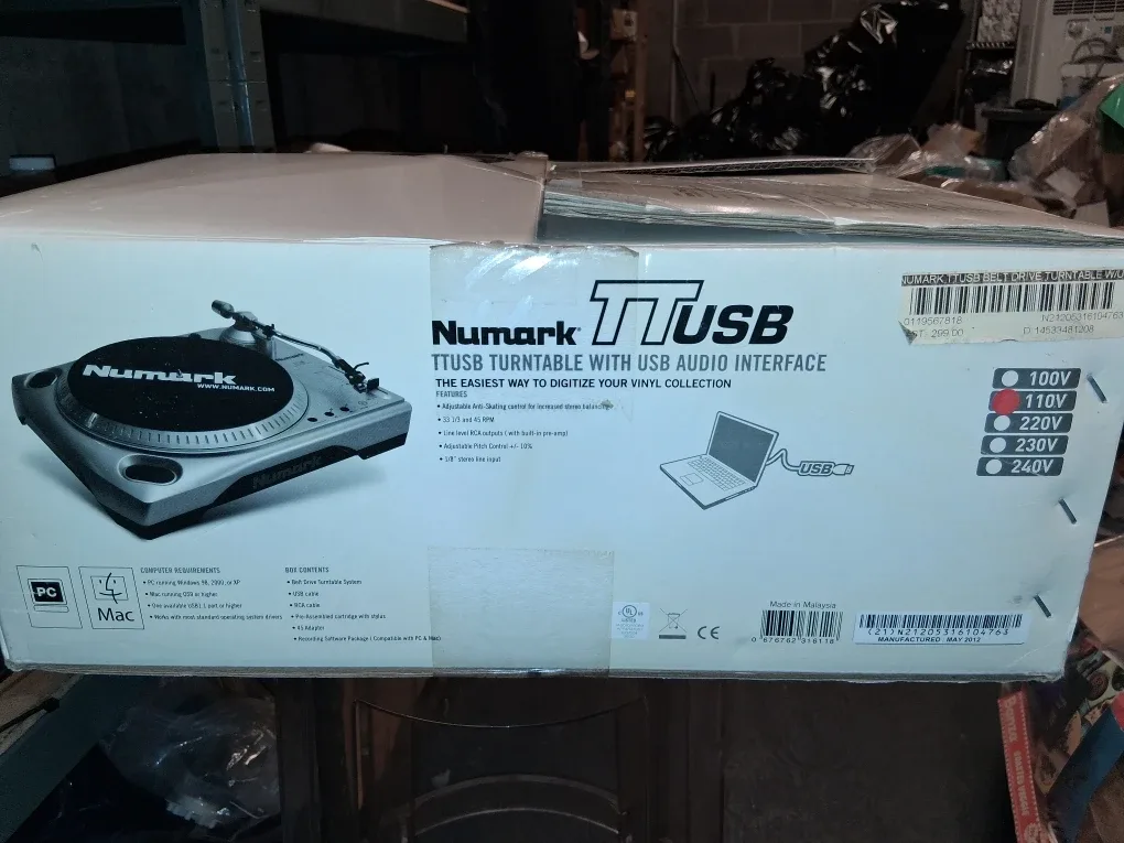 Numark TTUSB Turntable with USB Audio Interface