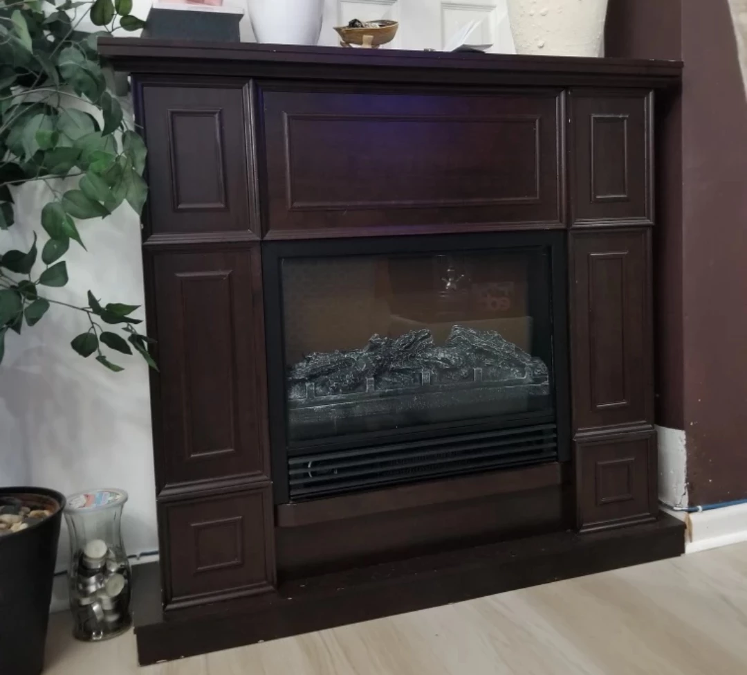 Electric Fireplace - Dark Brown - photo 3