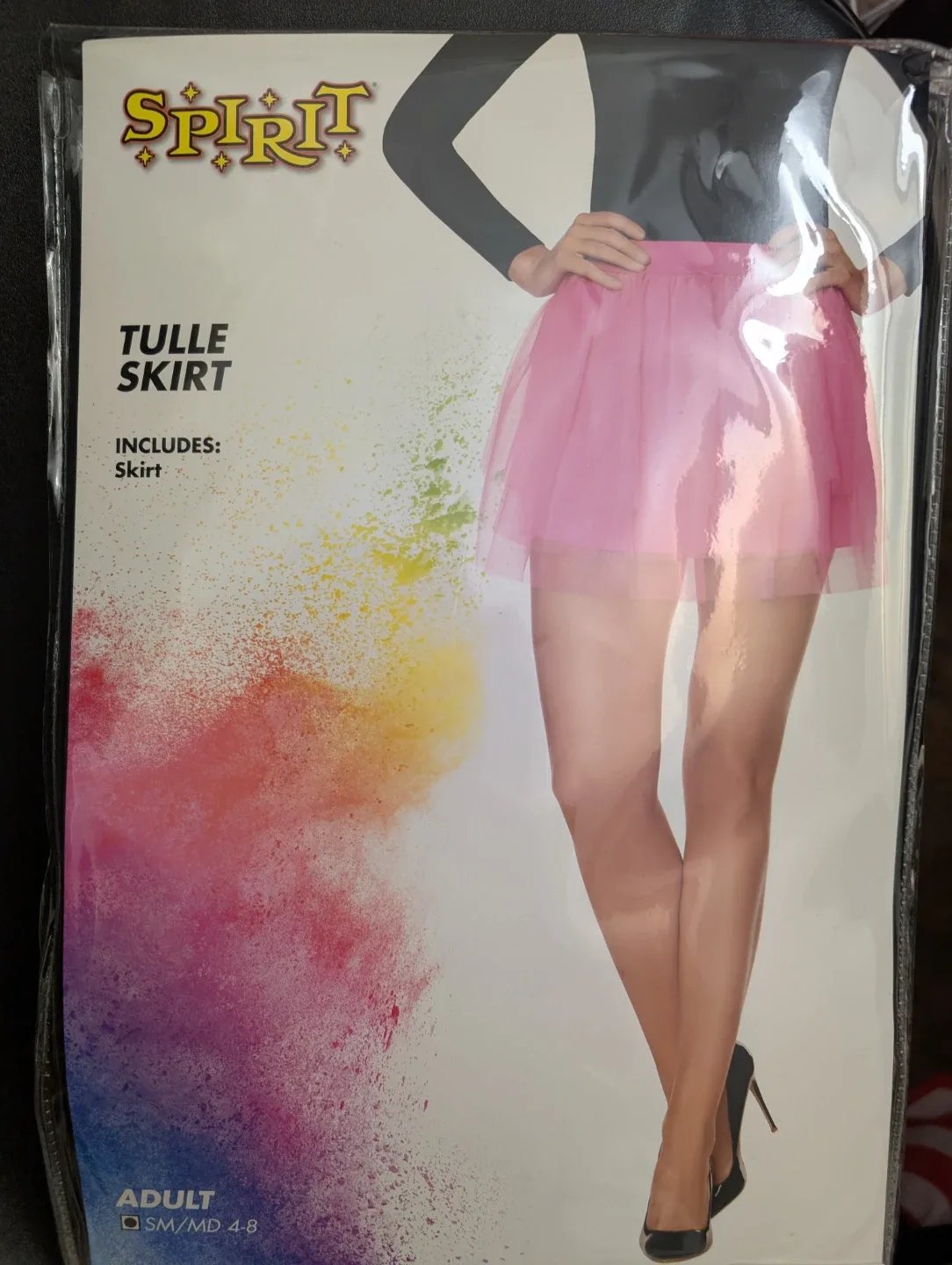 Spirit Halloween Pink Tulle Skirt Pink Mini Skirt - Adult S/M image indicator(2)