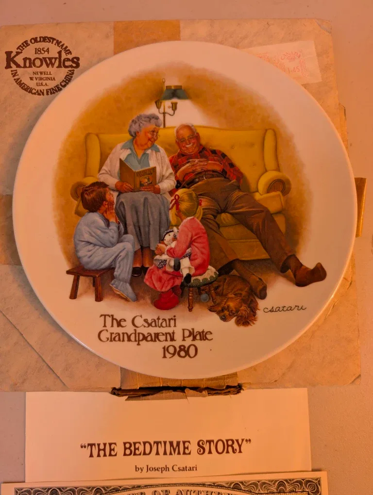 Knowles The Csatari Grandparent Plate 1980
