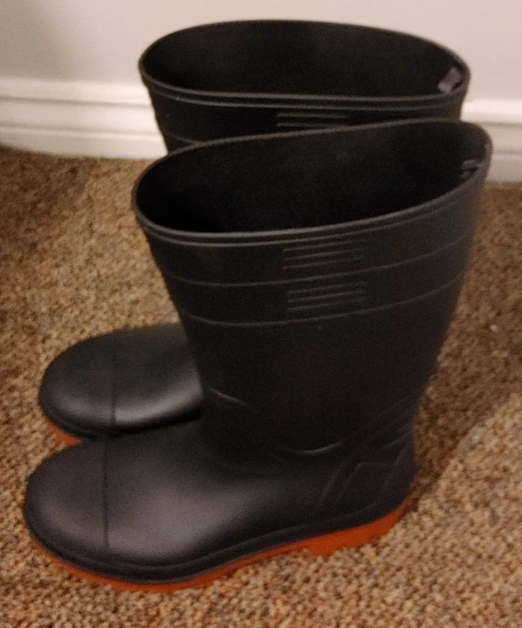 Black Rubber Rain Boots - photo 2