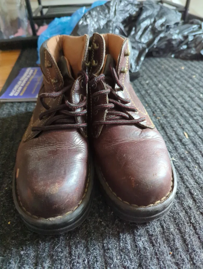 Vintage Brown Leather Boots