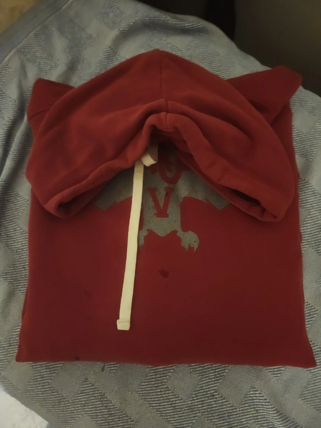 Red Hoodie with Eagle Design - photo 2