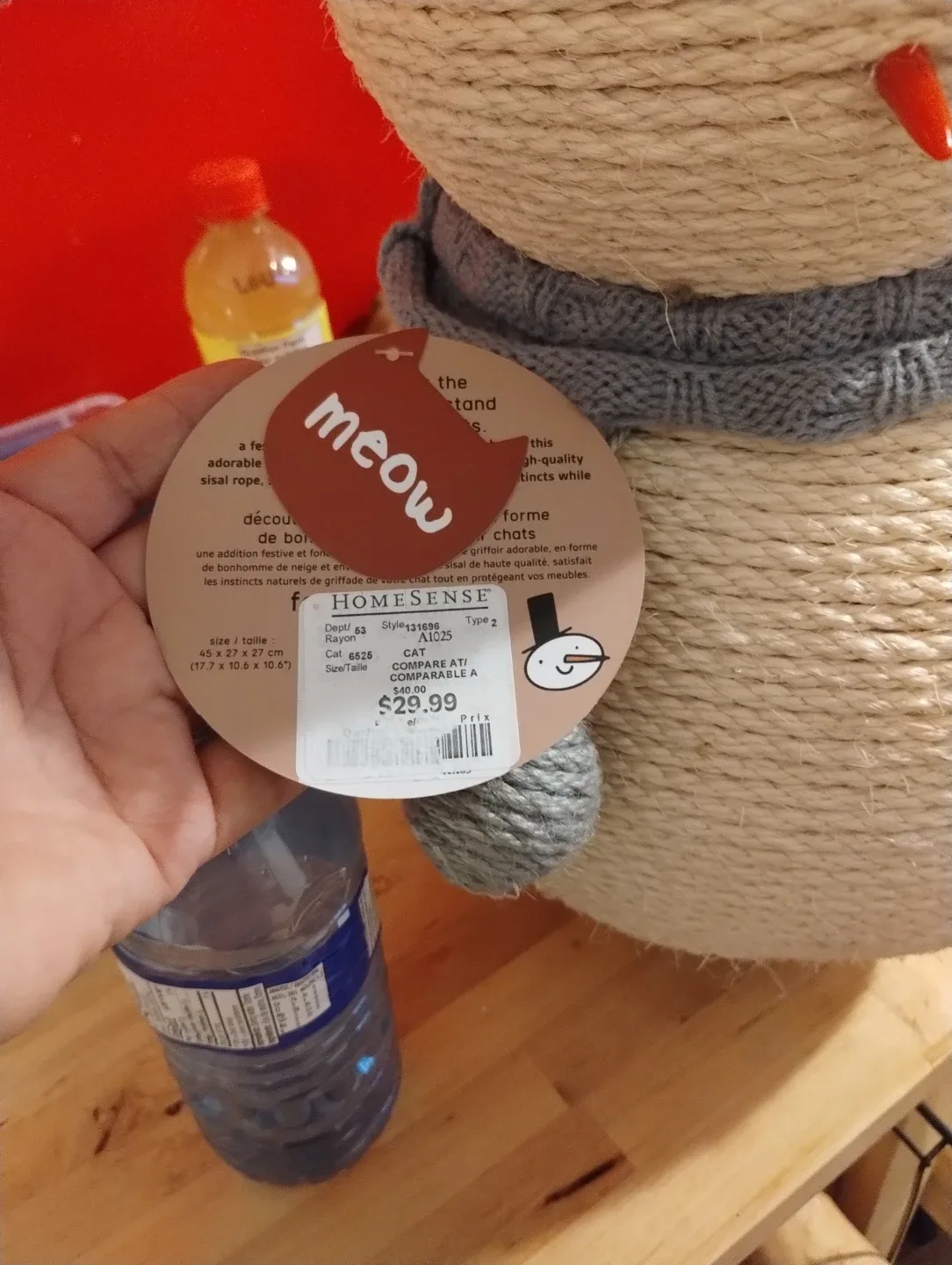 Dexycats Sisal Snowman Scratcher for Cats - New image indicator(3)